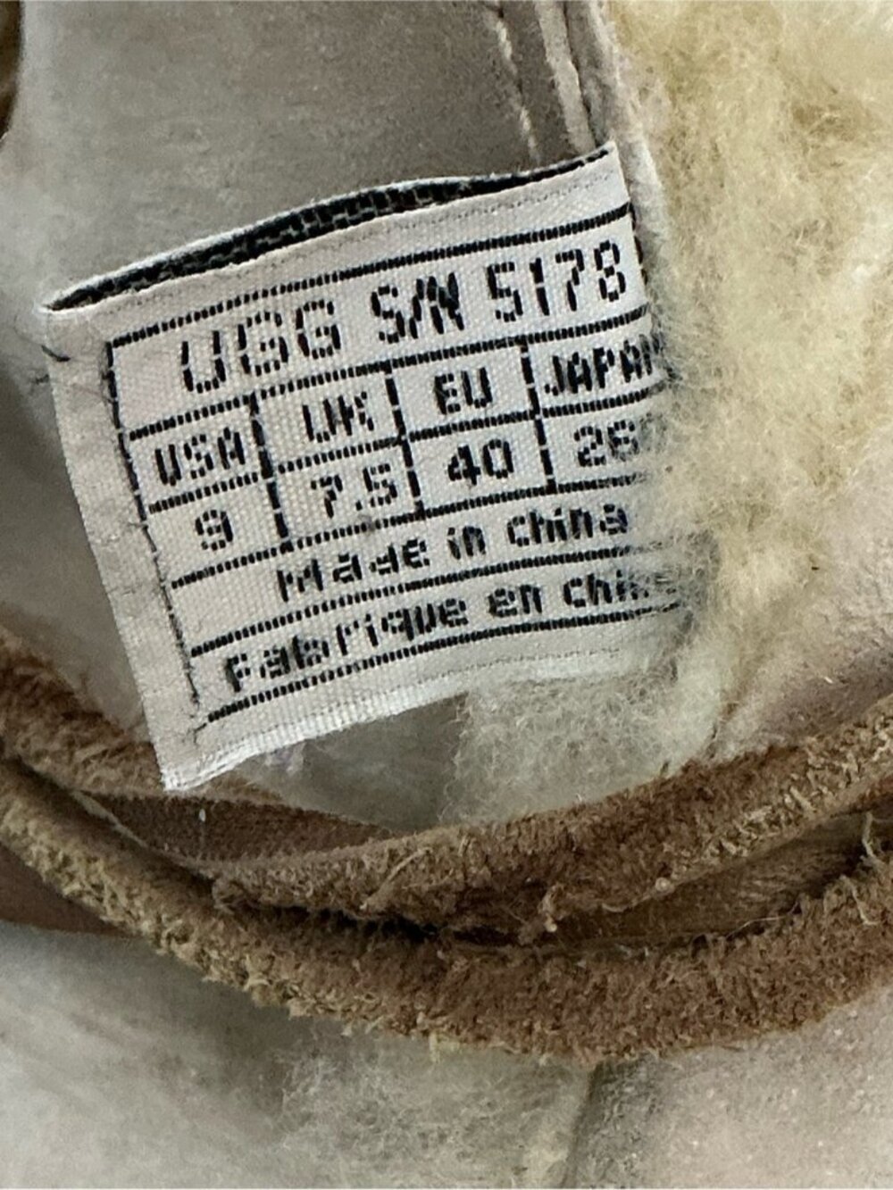UGG Australia Ankle Boots Womens Cove Suede Leather 5178 Beige Cream US size 9 - Picture 14 of 16